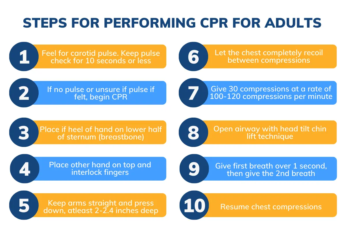 Adult CPR Steps
